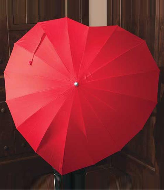 Red Heart Love Umbrella